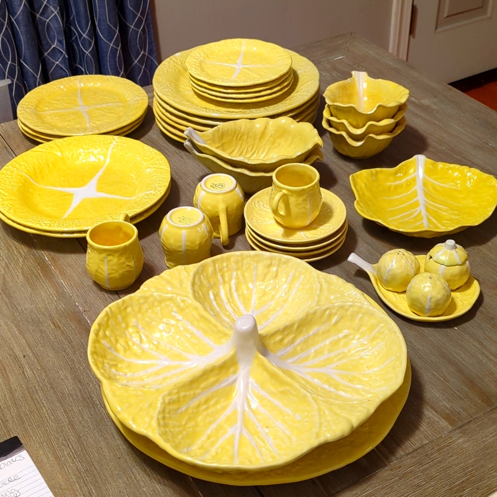 Secla Yellow Cabbage Plate Set